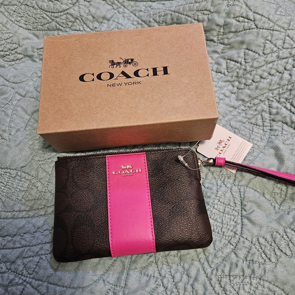 Authentic coach wristlet